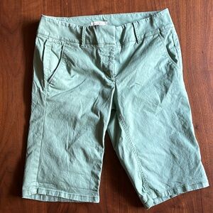 Sage Green Loft Bermuda Shorts
